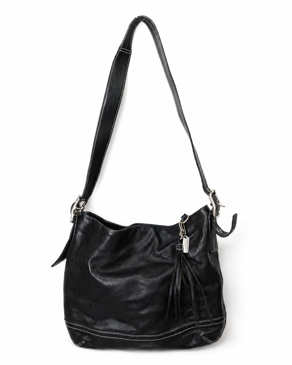 Coach Black Leather Shoulder Bag