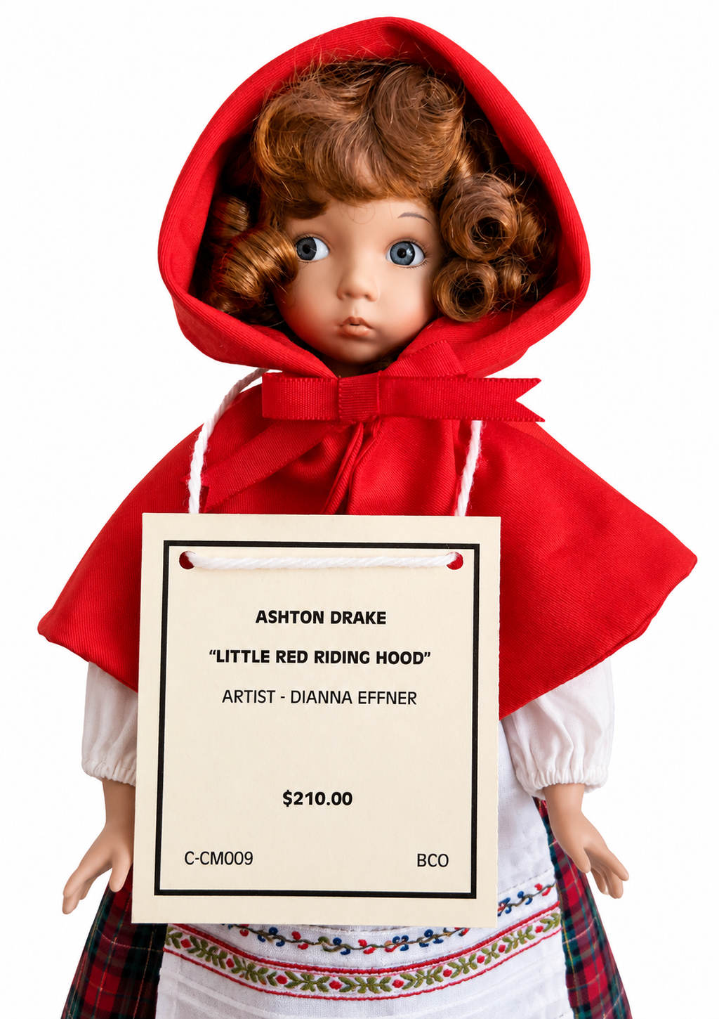 Vintage Dianna Effner Little Red Riding Hood Porcelain Doll – Ashton Drake / Knowles - Image 4