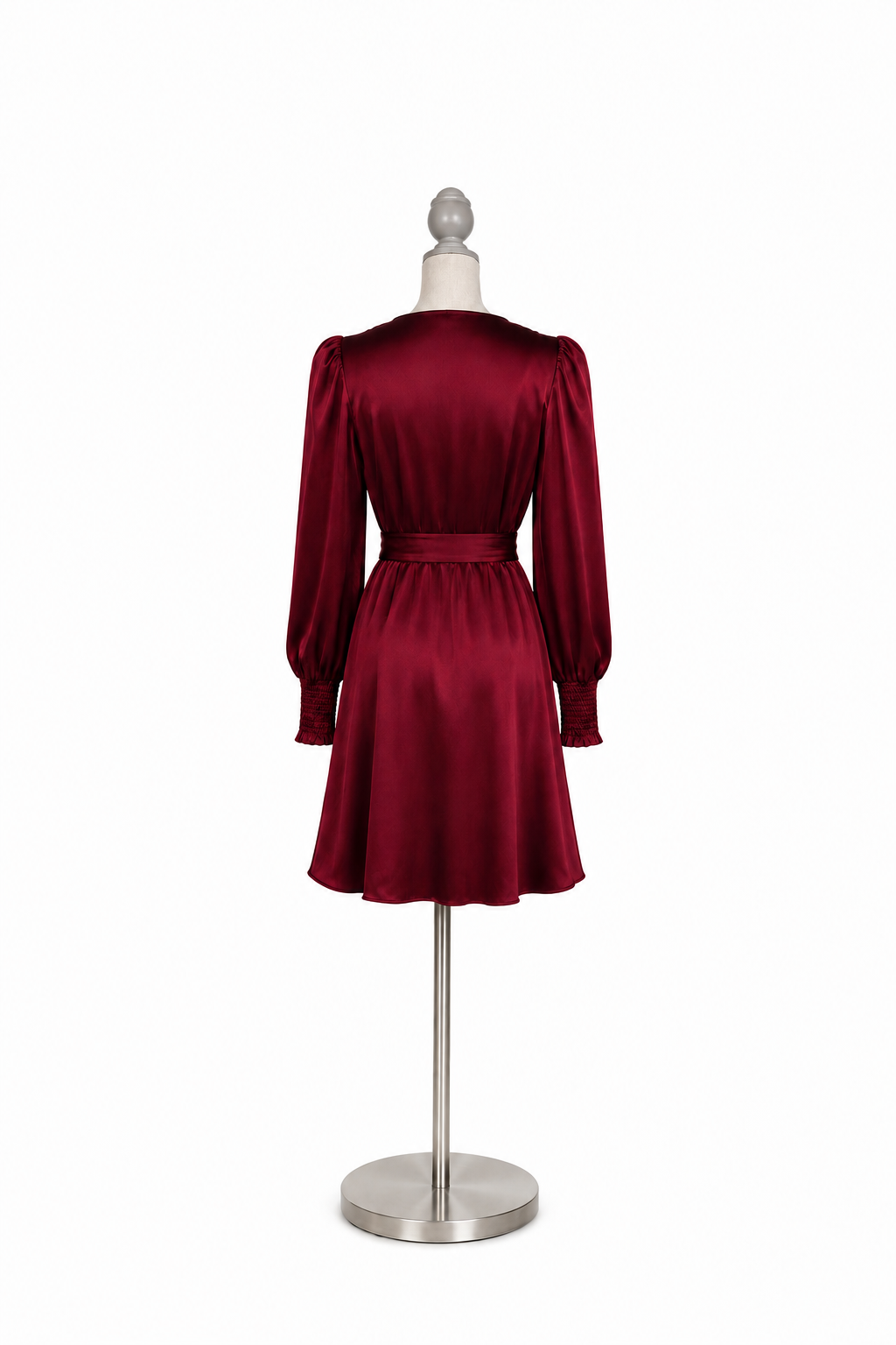 PremierAmour Women’s Size 10 Wine Burgundy Wrap Dress NWT