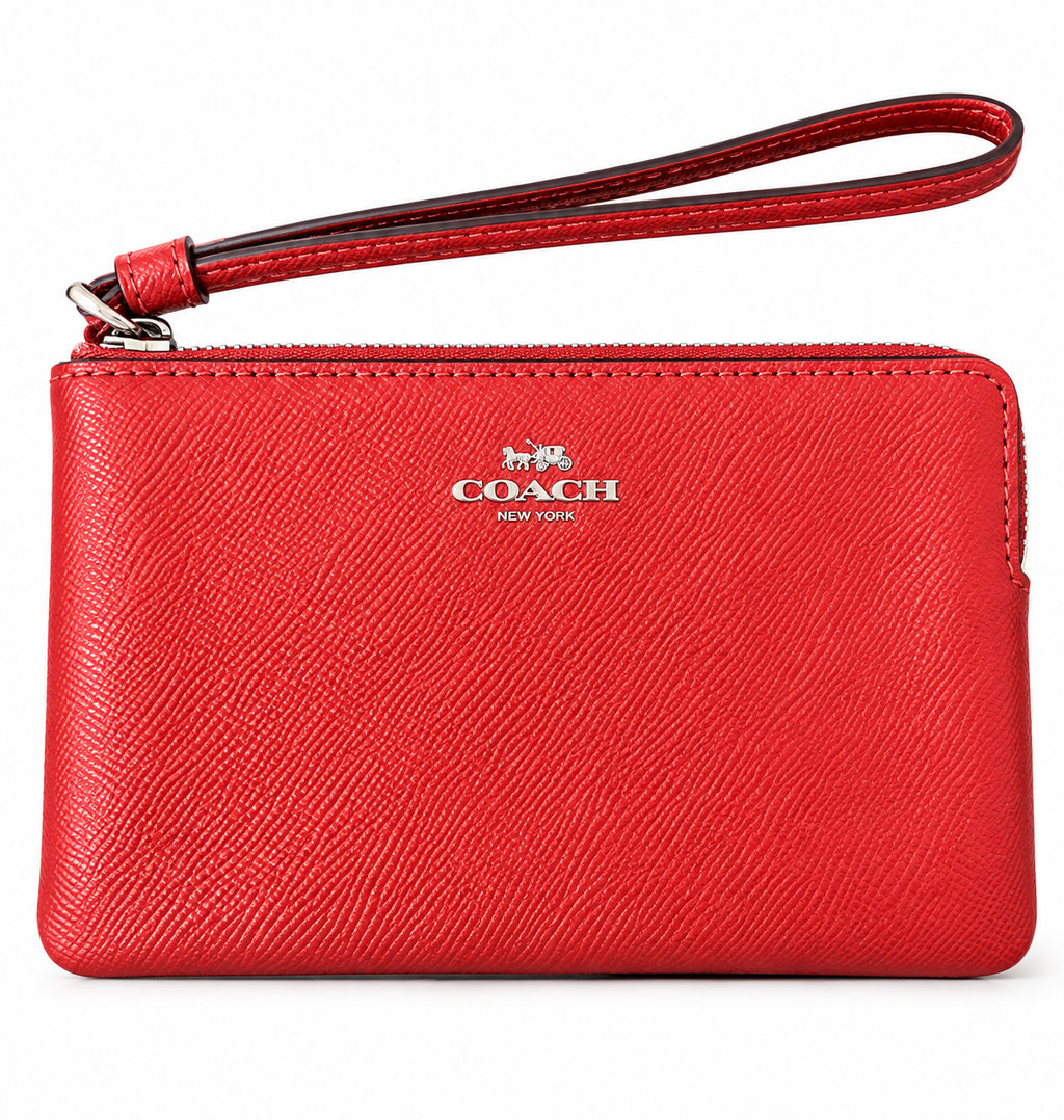 Coach Red Leather Wristlet