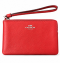 Coach Red Leather Wristlet