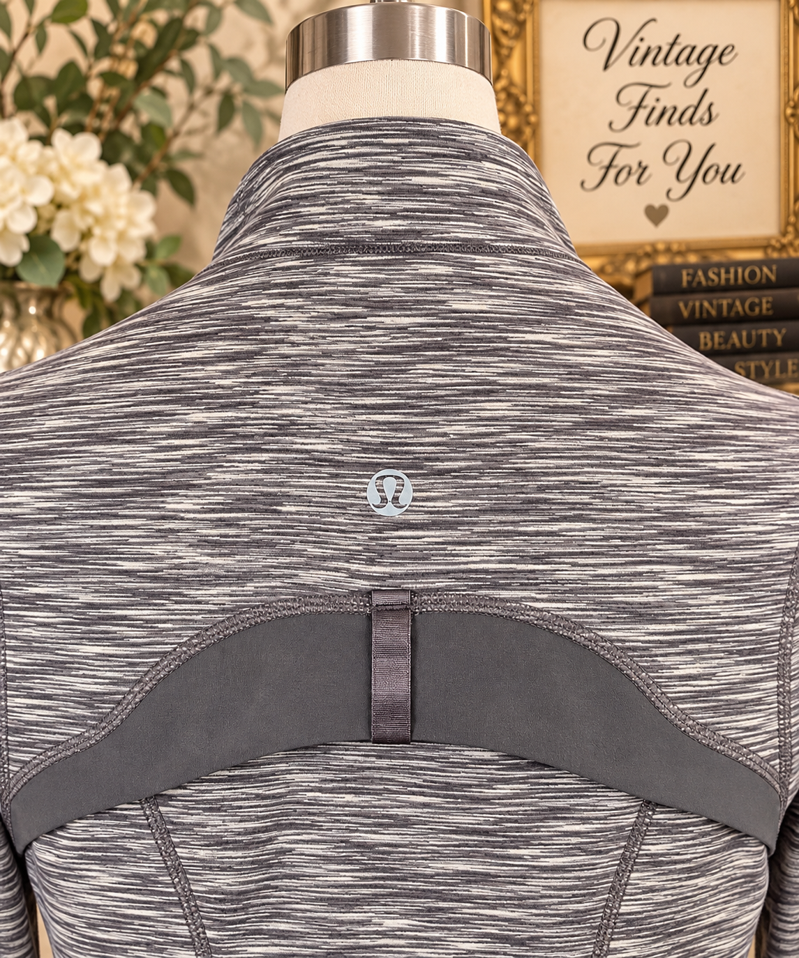 Lululemon Define Jacket Space Dye Gray White Full Zip Women’s Size 8