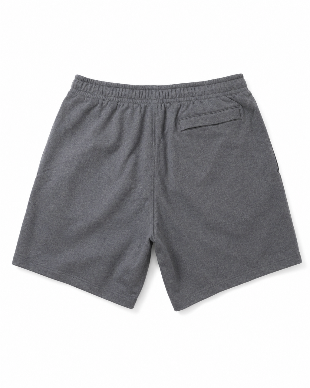 Nike Unisex Gray Fleece Shorts XL Black Swoosh Drawstring