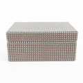 Elegant Rhinestone-Covered Decorative Jewelry Box