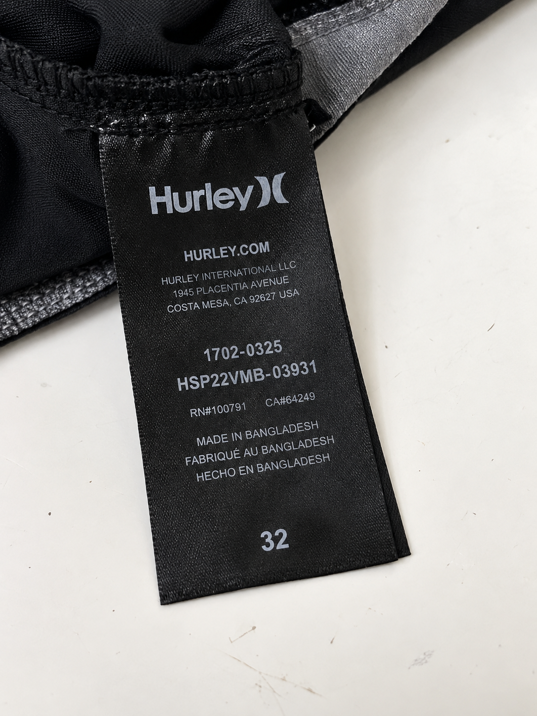 Men’s Hurley Active Shorts Size 32