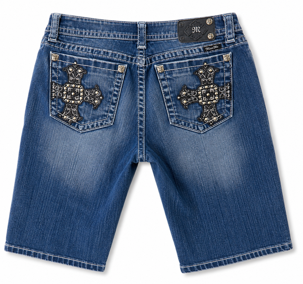 Ladies Miss Me Size 33 Bermuda Shorts