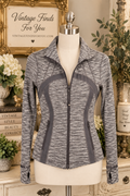 Lululemon Define Jacket Space Dye Gray White Full Zip Women’s Size 8
