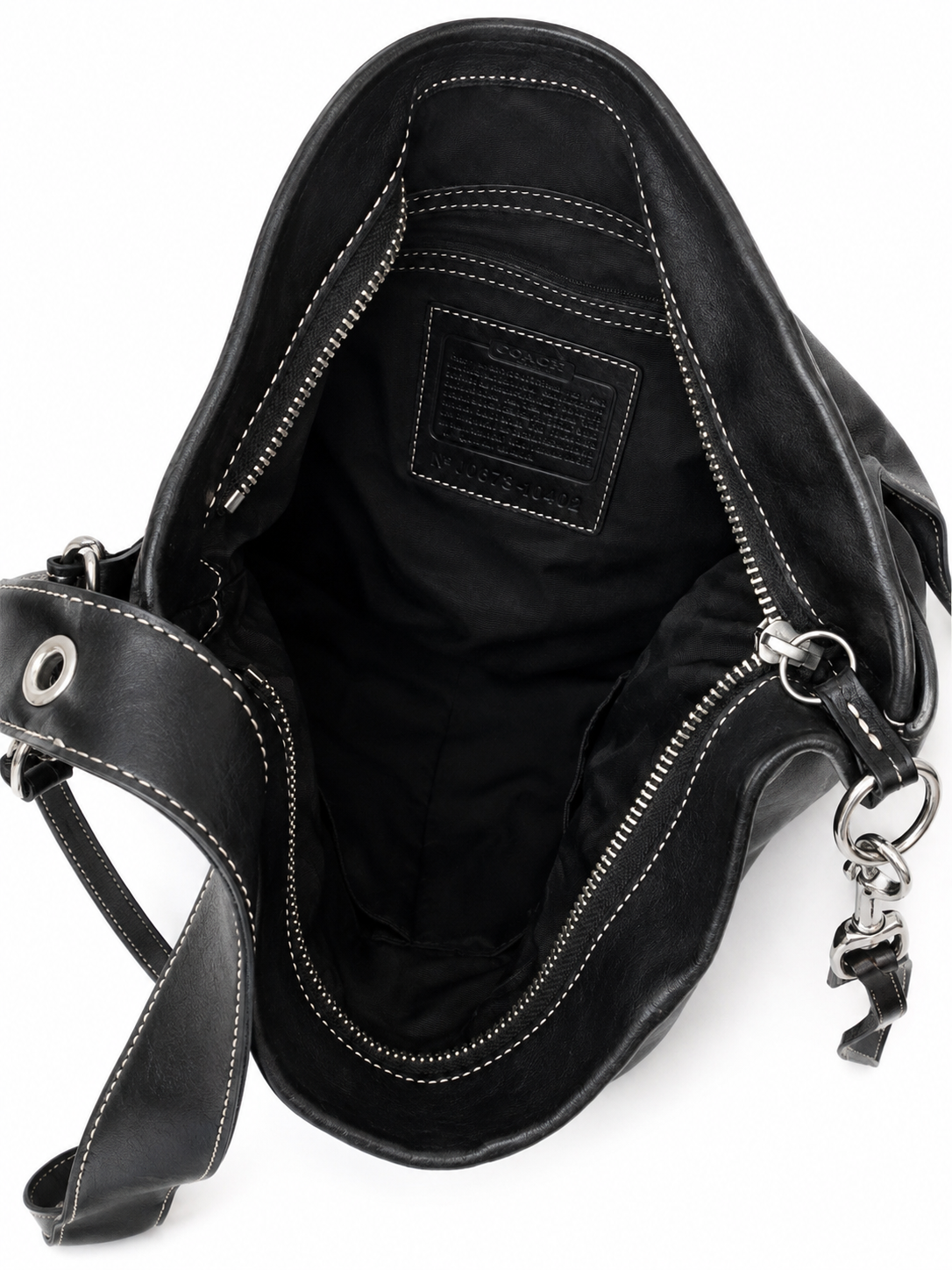 Coach Black Leather Shoulder Bag