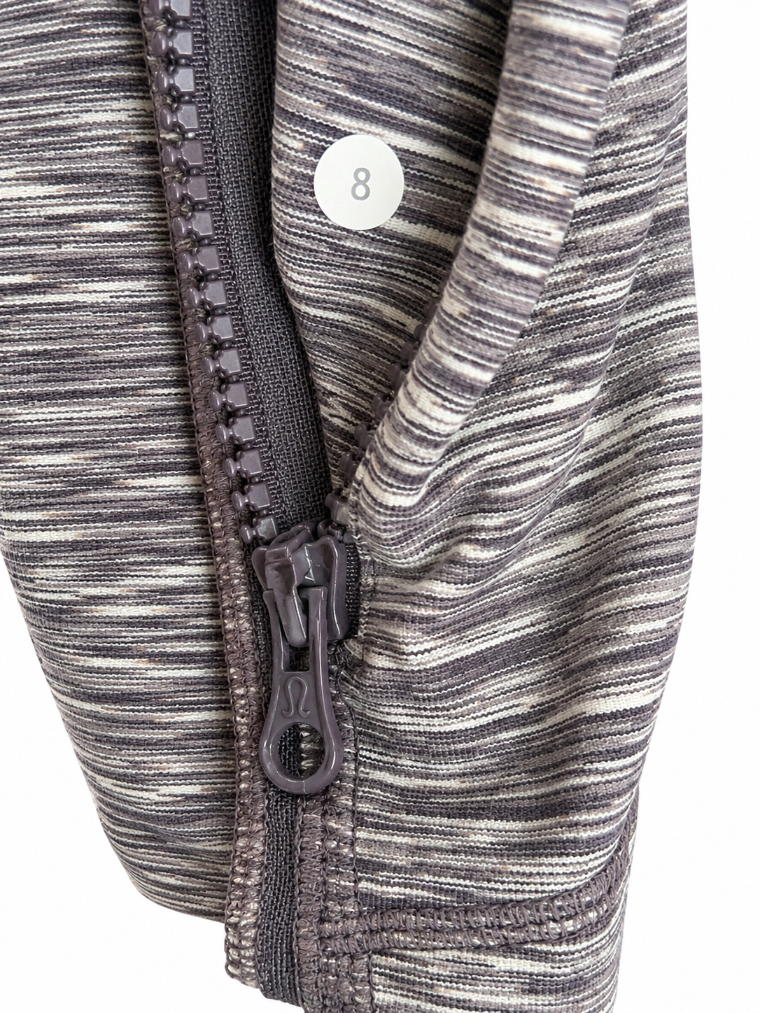 Lululemon Define Jacket Space Dye Gray White Full Zip Women’s Size 8