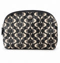 Black Gray Cream Op Art Cosmetic Makeup Pouch – Coach Branding