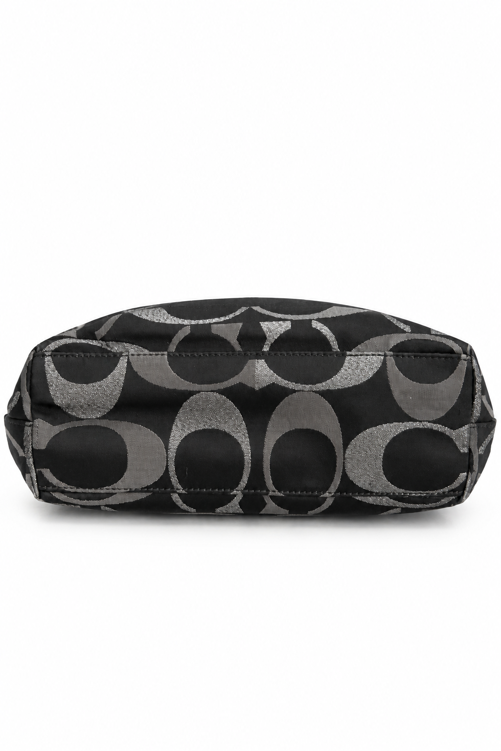 Coach Signature Black & Silver Jacquard Tote Bag – Style F20429