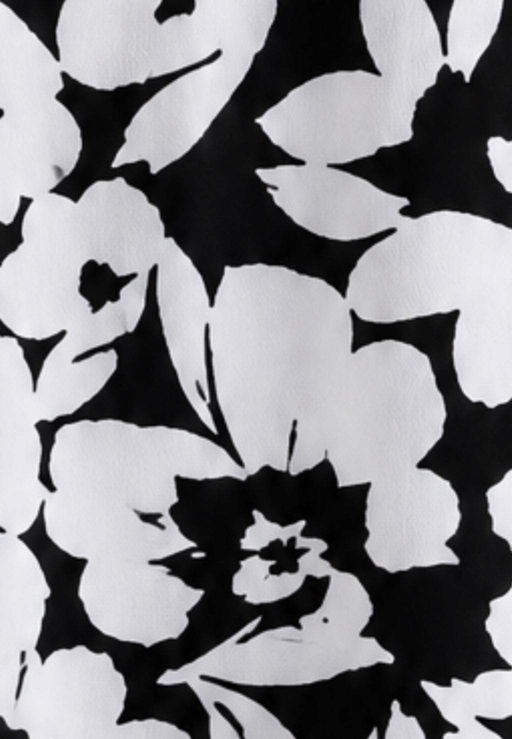 Calvin Klein Black & White Floral Sleeveless Blouse XL