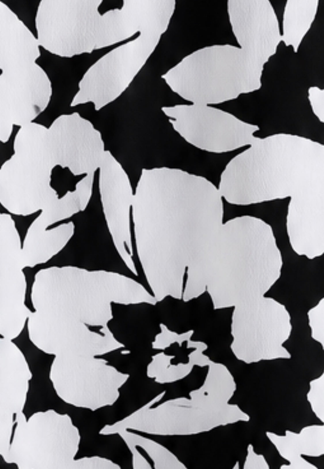 Calvin Klein Black & White Floral Sleeveless Blouse XL